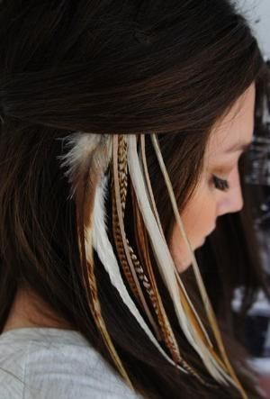 hair-style-with-Feathers