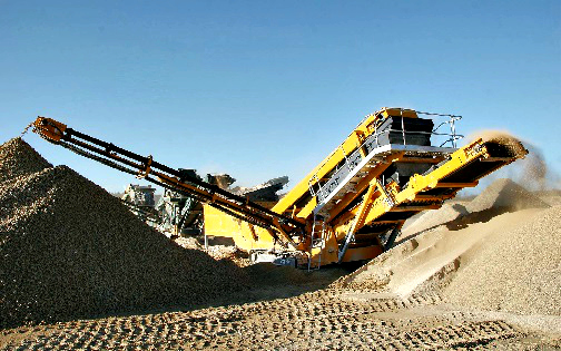 Unique Use of a Mobile Crushing Plant