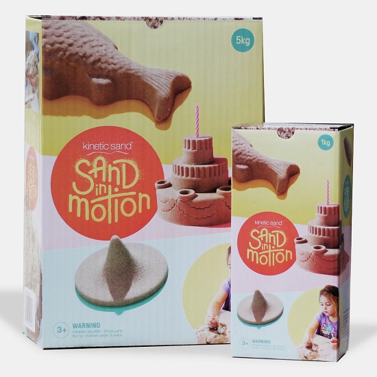 kinetic sand in motion
