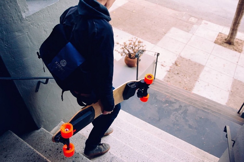 Guy with boosted board