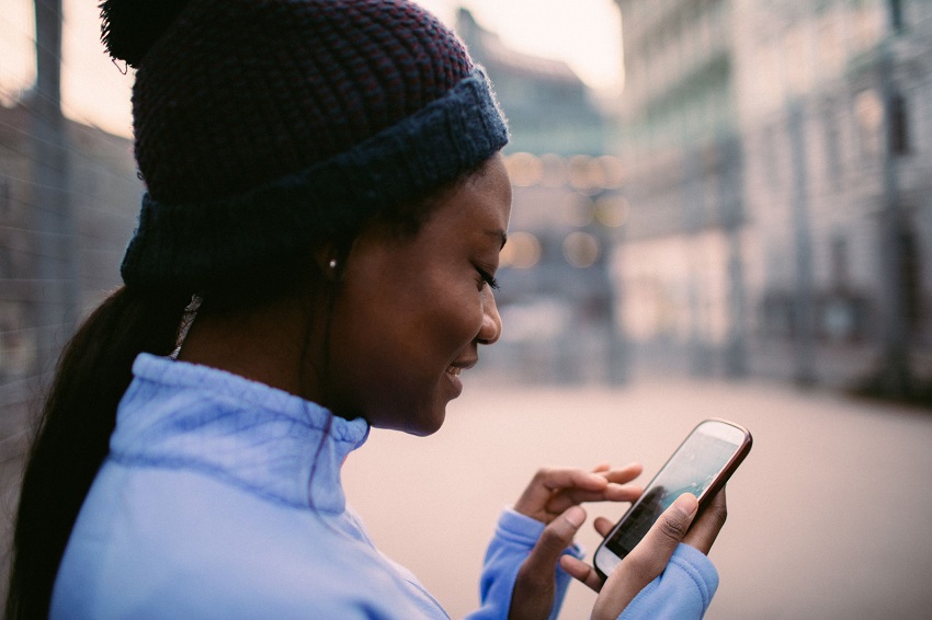 girl on phone