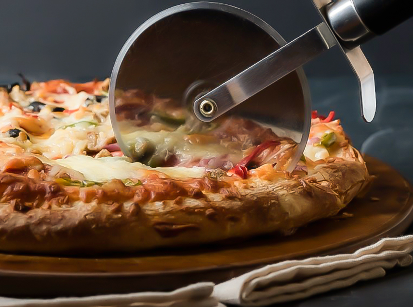 stainless steel pizza cutter 