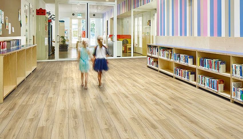 Every educational establishment needs flooring that can withstand a high level of foot traffic, but there are some other factors to consider as well, that will help meet the needs of major settings within an educational facility. 