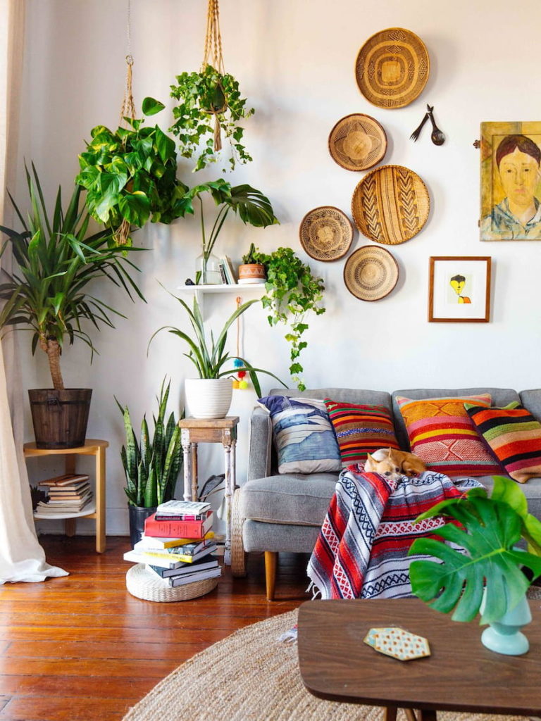 tropical living room