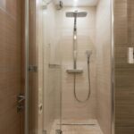 rainfall and handheld shower head