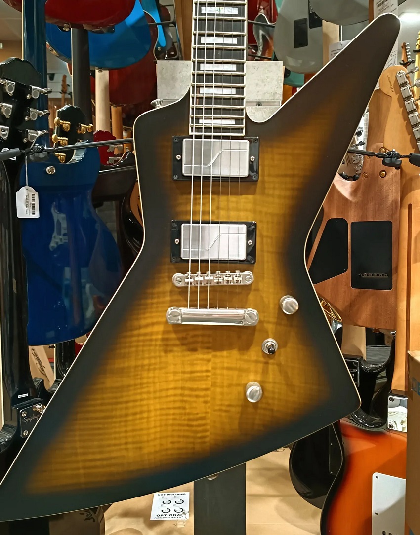 Closeup of a guitar